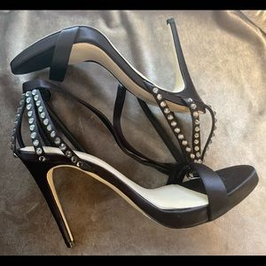 Vince Camuto( imagine ) black sexy strap shoes